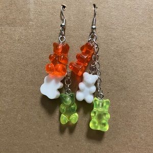 NEW Watermelon Gummy Bear Earrings HANDCRAFTED